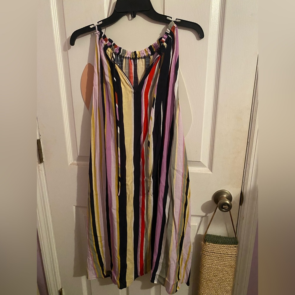 Striped Loft Size M High Neck Dress, NWT!!!
